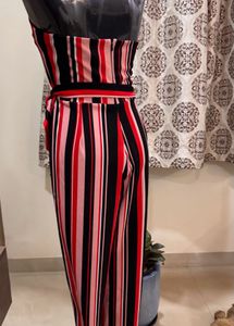 Mukti Color Vertical Strip Jumpsuit