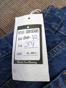 🥰D@42 Size-34 Straight Jeans