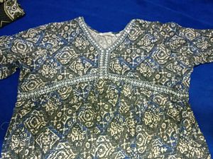 Printed Ethnic Dress