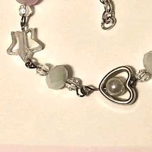 Pastel Star &amp; Heart Charm Bracelet
