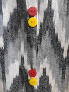 Beautiful Grey + Black + White Colour Kurta