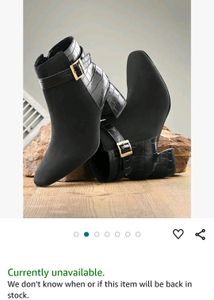 El Paso Onyx Suede Leather Boot