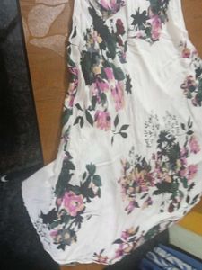 Floral White Dress