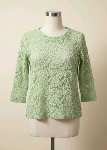 Green Lace Top