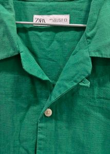 Green Zara Short Sleeve Shirt (Women's)