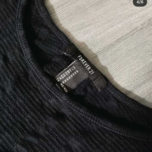 Forever 21 Black Crop Top