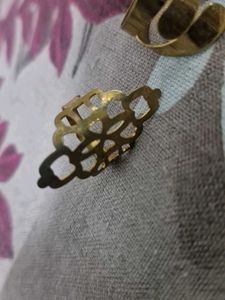 6 Pcs Vintage Gold Tone Ring Set
