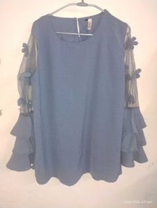 Fancy Grey Color  Beautiful Top Xl Size