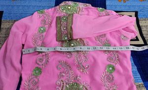 Pink Embellished Salwar Kameez