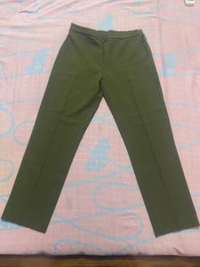 Olive Green Straight Leg Pants