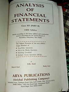 D K Goel PartB Analysis Of Financial Statements  Of Class 12th
