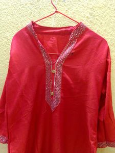 Elegant Red Kurta