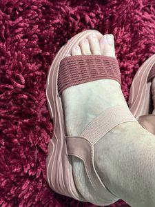 Peach Platform Sandals