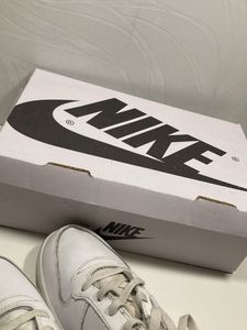 NIKE Ebernon Low Sneakers For Men (White, 9)