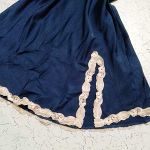 Navy, White Night Dress,,, 2pics