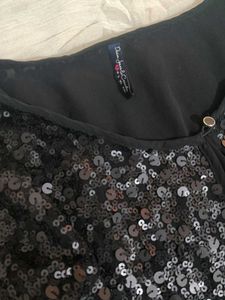 Sparkly Black Sequin Jacket