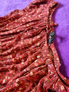 Floral Print Smocked Top