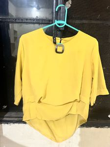 Yellow 3/4 Sleeve Top