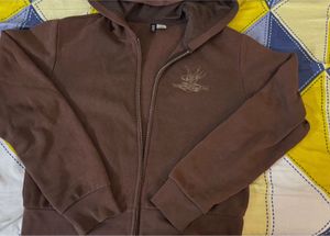 Brown Zip Up Hoodie