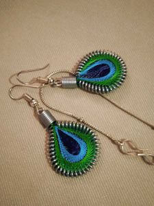 Peacock Feather Jewelry Set