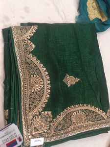 Elegant Green Saree
