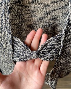 Knitted Grey Crop Top