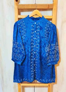 Embroidery Work Long Top Size-40