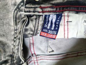 Gray Wash Slim Fit Jeans