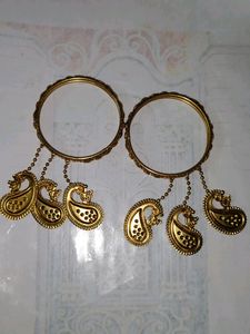Gold Plated Bangles Combo Of 2
