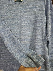 A Glitter Denim Colored Top