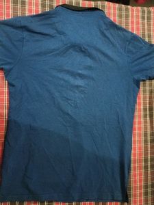 BLUE synthetic T Shirt Extreme Streachable