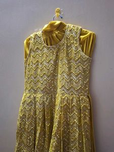 Embroidered Yellow Dress