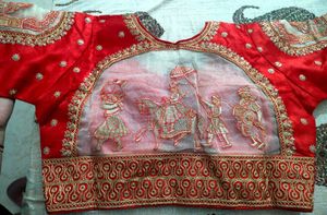 Designer Red Blouse