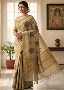 Cotton Saree With Stitched Peticoat