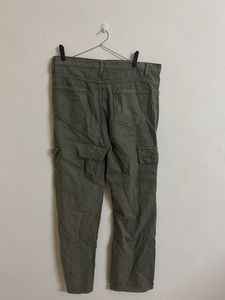 Zara Olive Green Cargo Pants