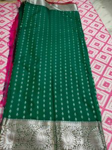 Elegant Green Saree