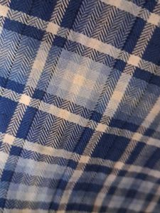 Blue Plaid Button-Down Shirt