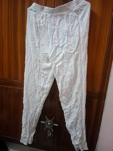 A White Jegging With Design Downwards