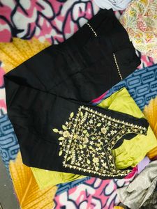 Embroidered Kurta Set Balck