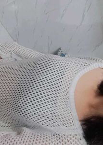 Stylish White Knit Top for both winter &amp; summer al