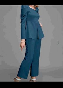 Navy Blue Smart n Elegant Selvia Brand Coord Set