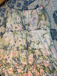 Floral Tiered Mini Dress