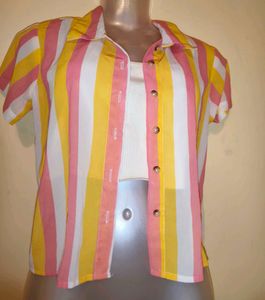 🎁Buy 2 Get 1 Free🎁Striped Top & Camisole