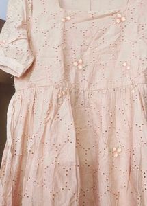Gorgeous Peachy Frock Kurti🥰