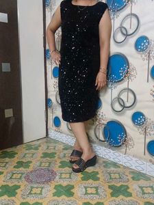 Sparkling Black Sequin Dress