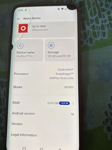 One Plus 7T Pro Working Phone 8GB Ram 256 GB MEM
