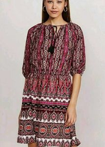 Boho Print Dress