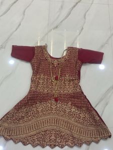 Maroon Embroidered Lehenga Choli