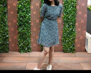 Floral Print Fit &amp; Flare Dress
