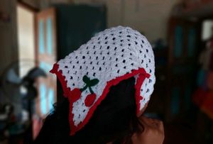 Crochet Cherry Bandana